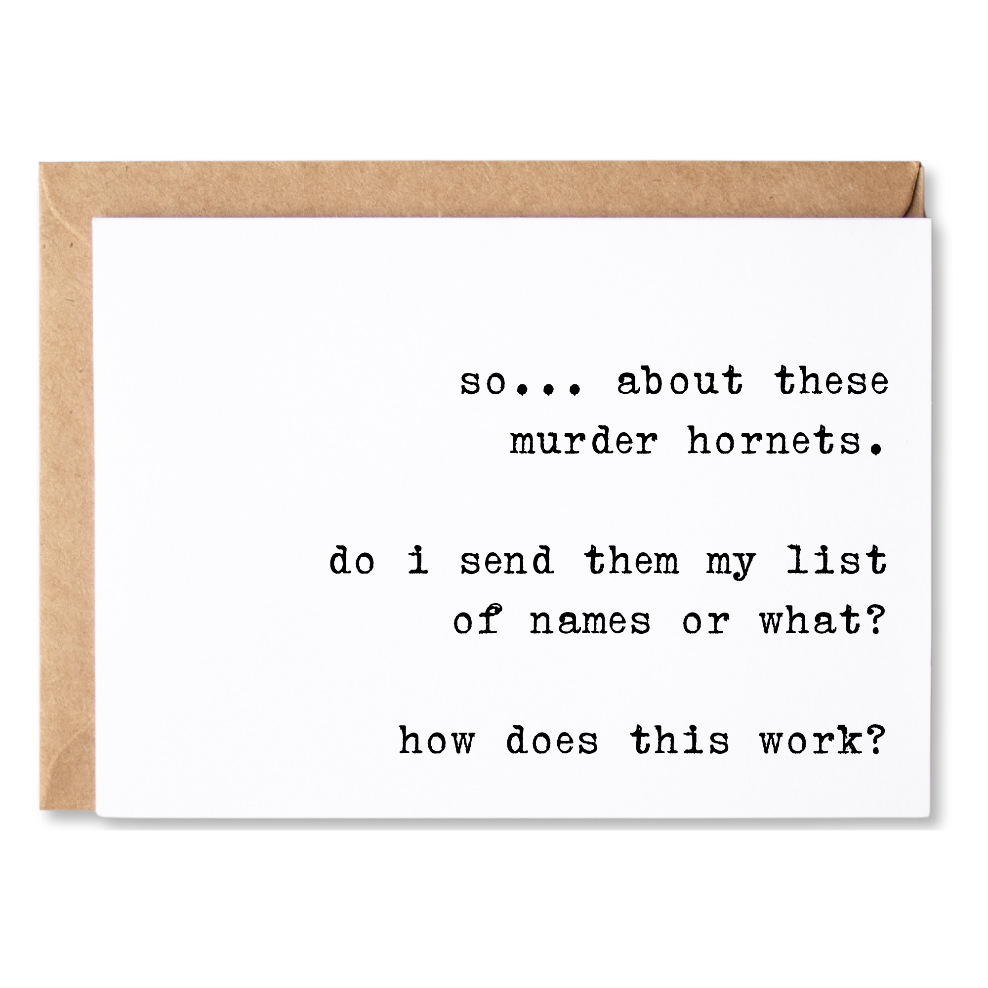 MURDER HORNETS ANYTIME CARD