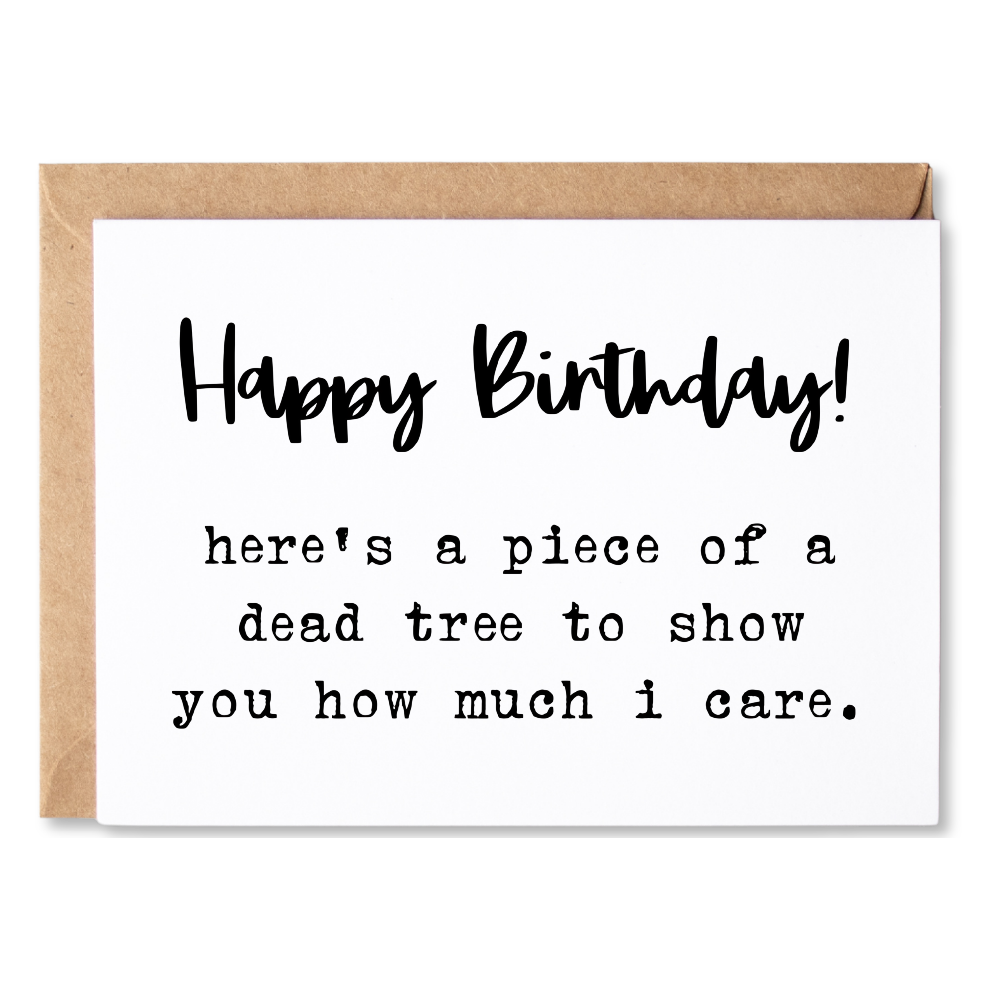 DEAD TREE BIRTHDAY CARD