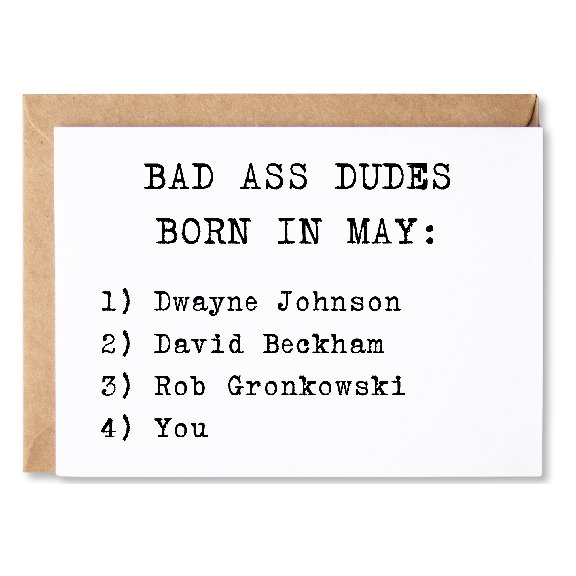 BAD ASS DUDES BORN IN MAY BIRTHDAY CARD