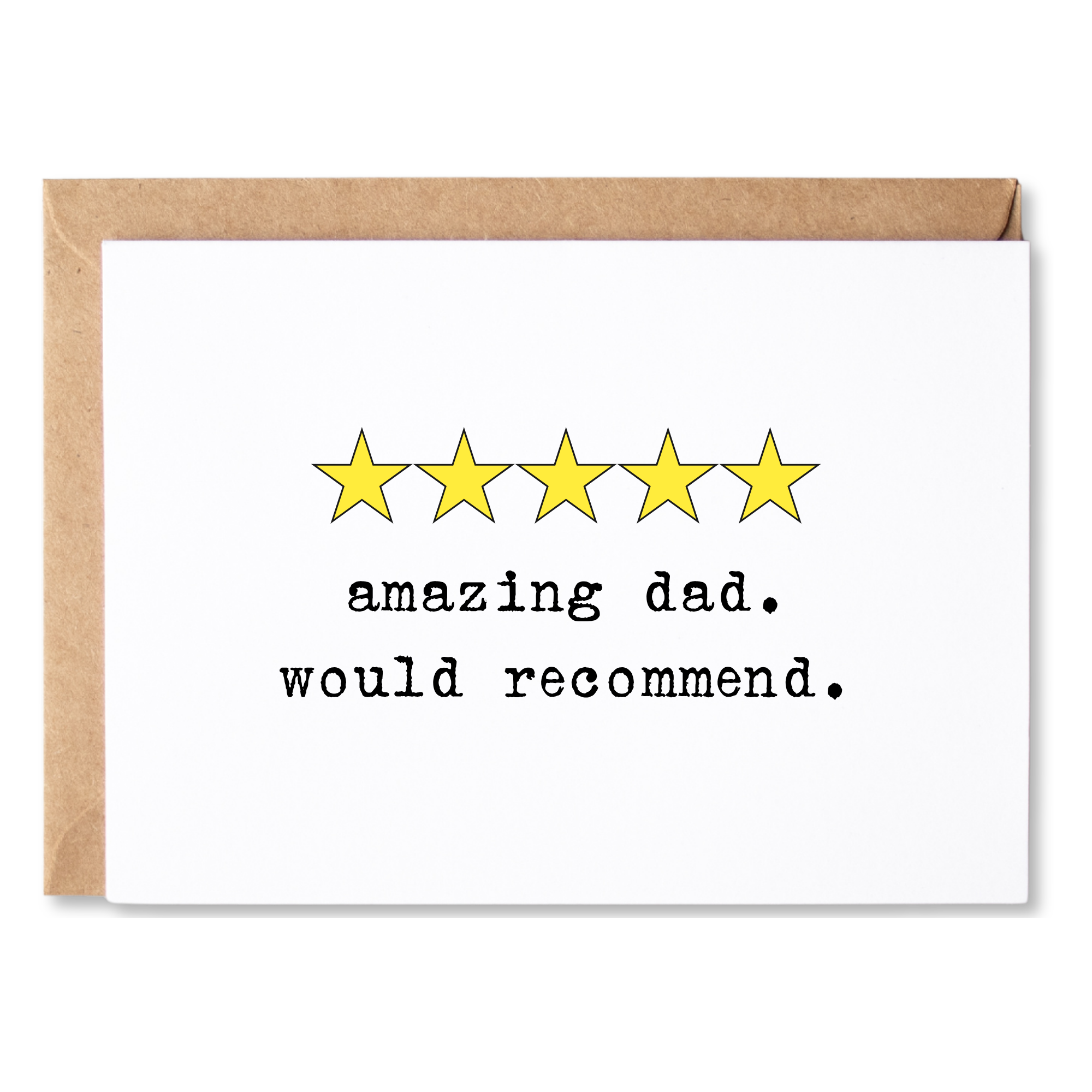 5 STAR DAD CARD