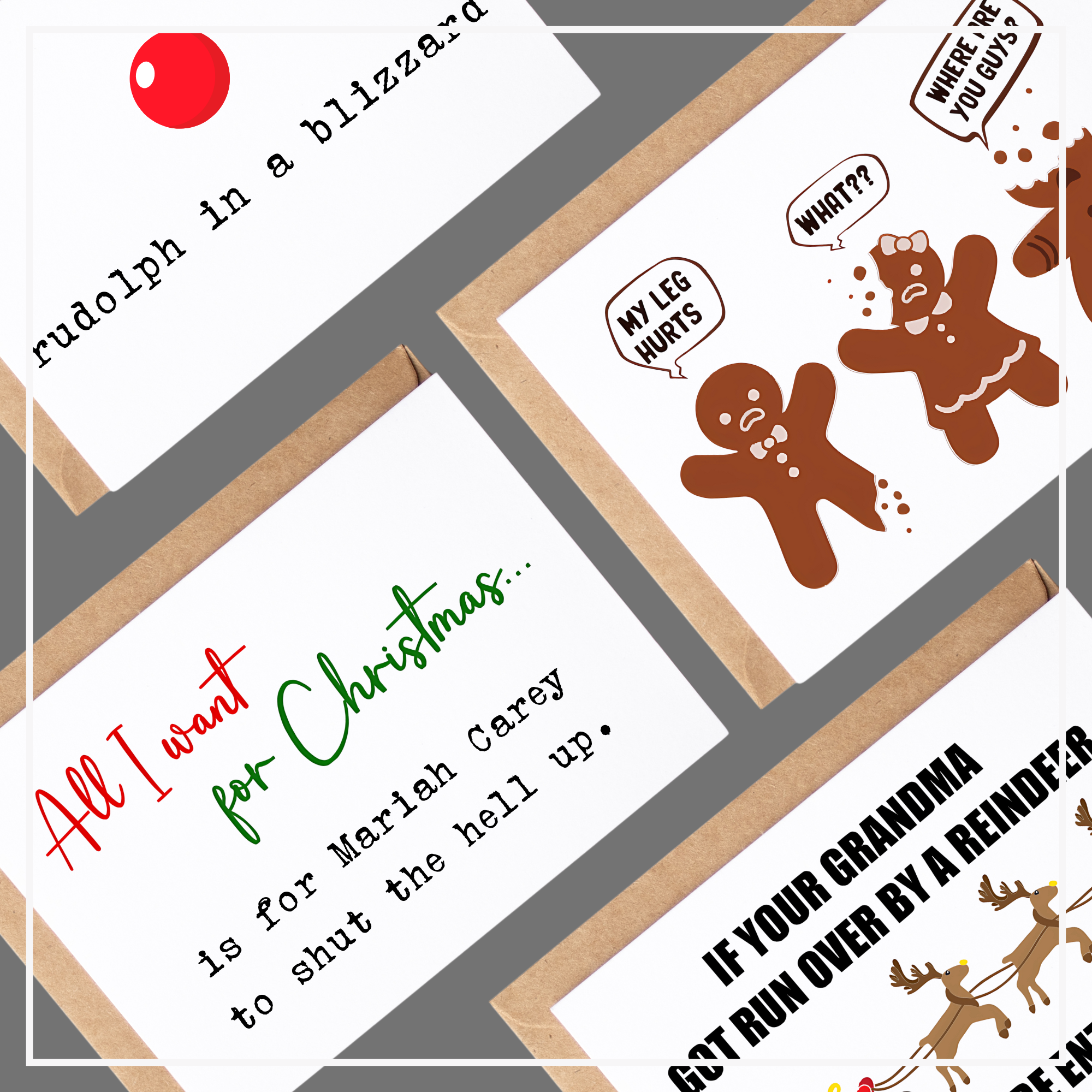 picture of 4 holiday cards