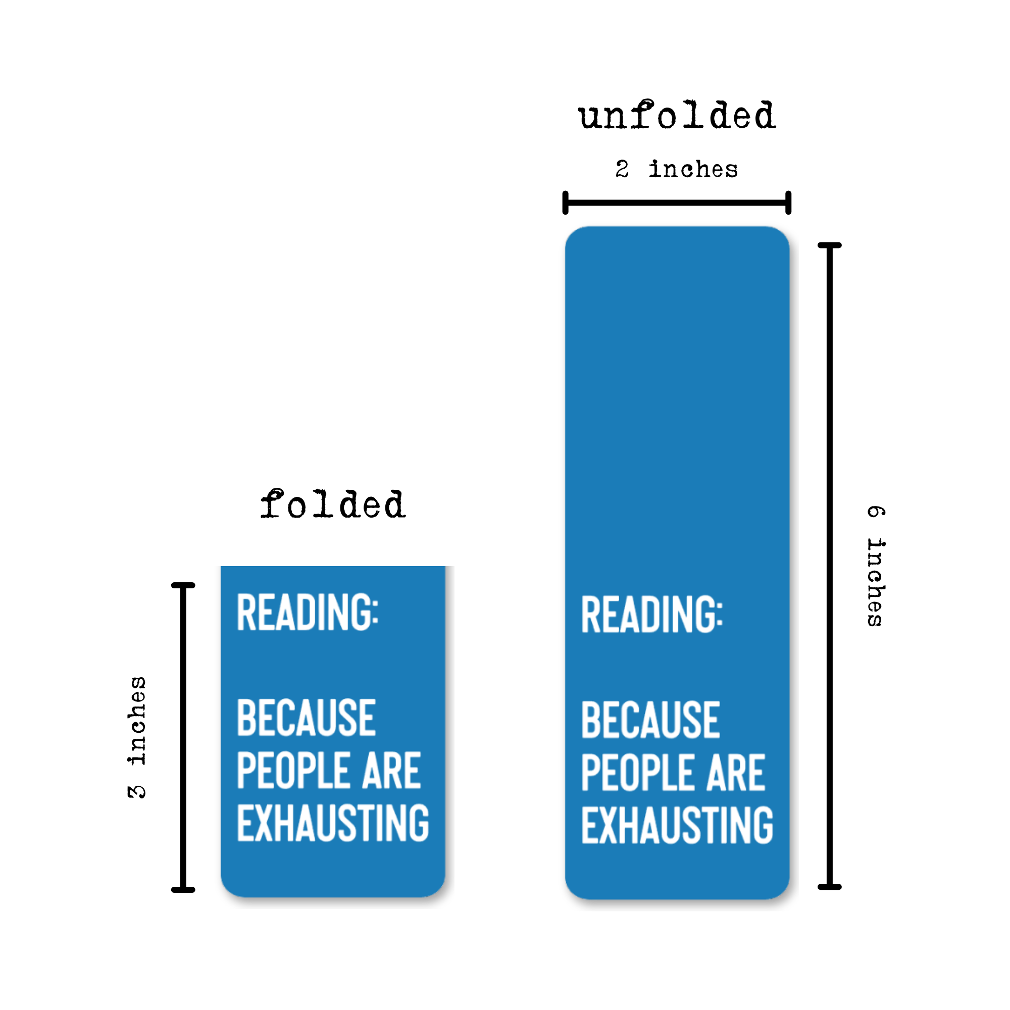 PEOPLE ARE EXHAUSTING MAGNETIC BOOKMARK