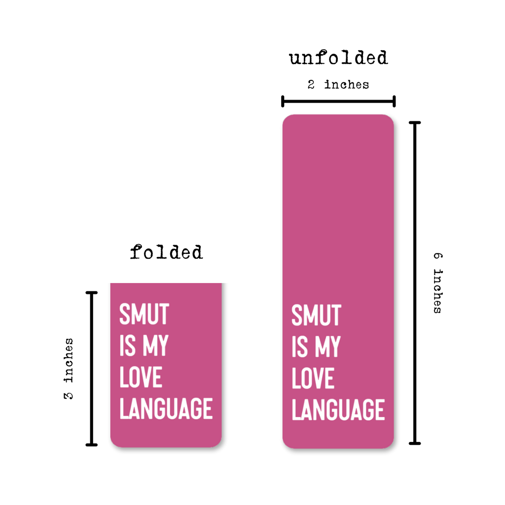 SMUT IS MY LOVE LANGUAGE MAGNETIC BOOKMARK