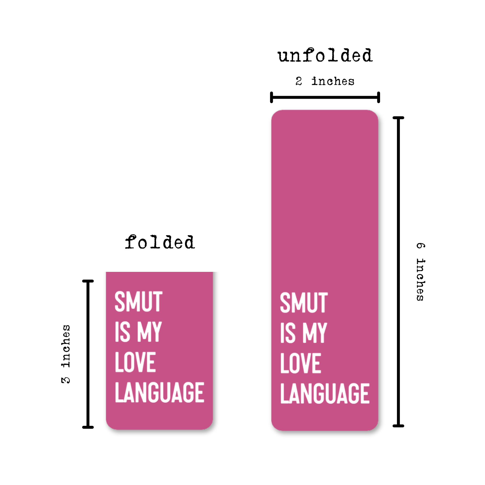 SMUT IS MY LOVE LANGUAGE MAGNETIC BOOKMARK