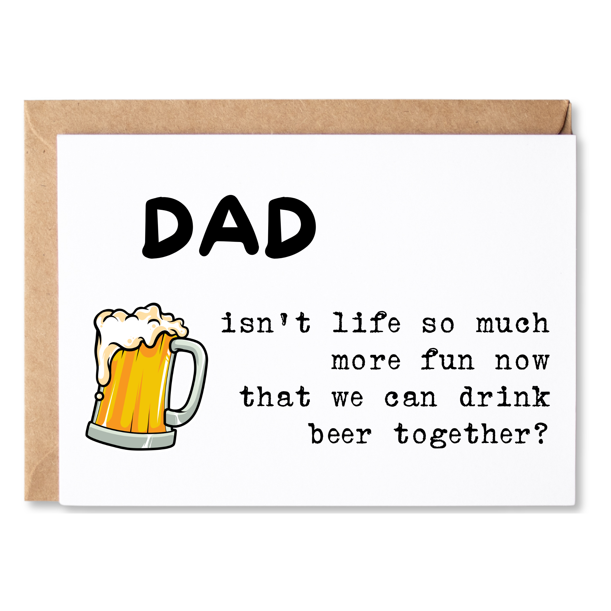 DRINK BEER WITH DAD CARD