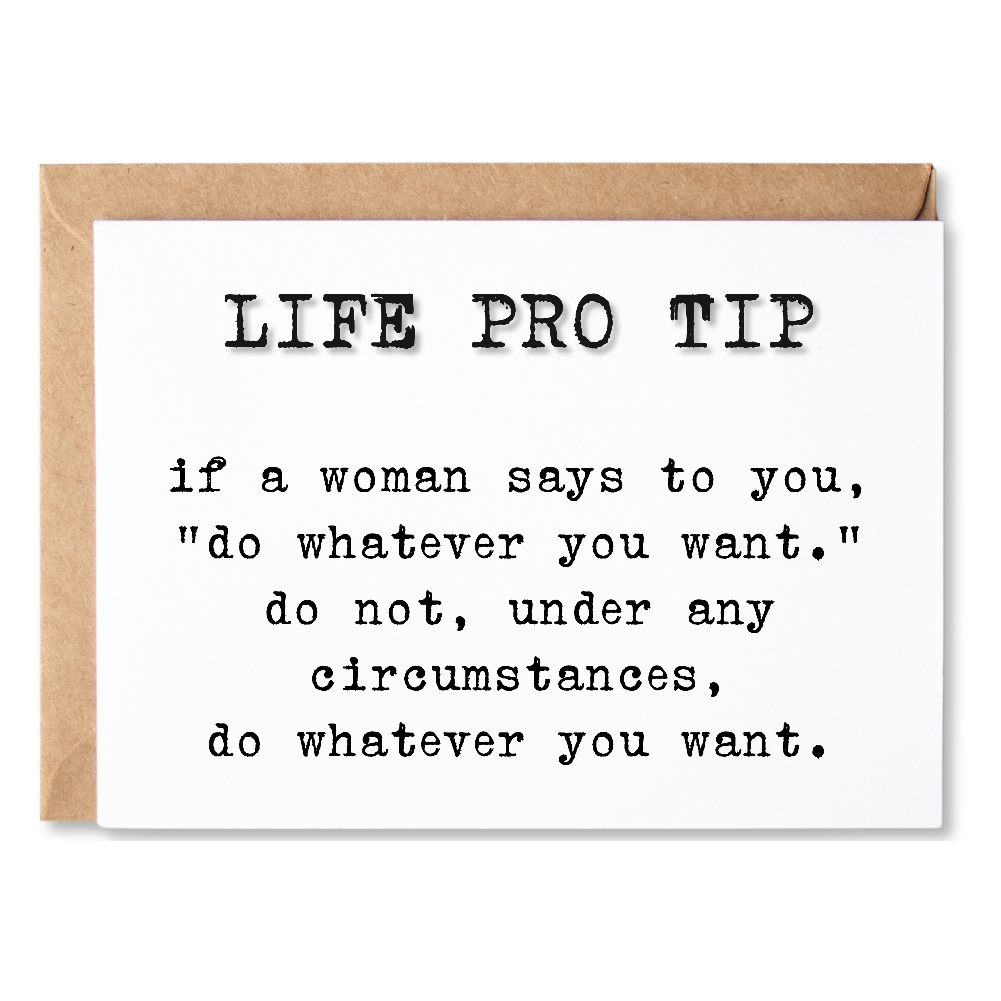 LIFE PRO TIP ANYTIME CARD